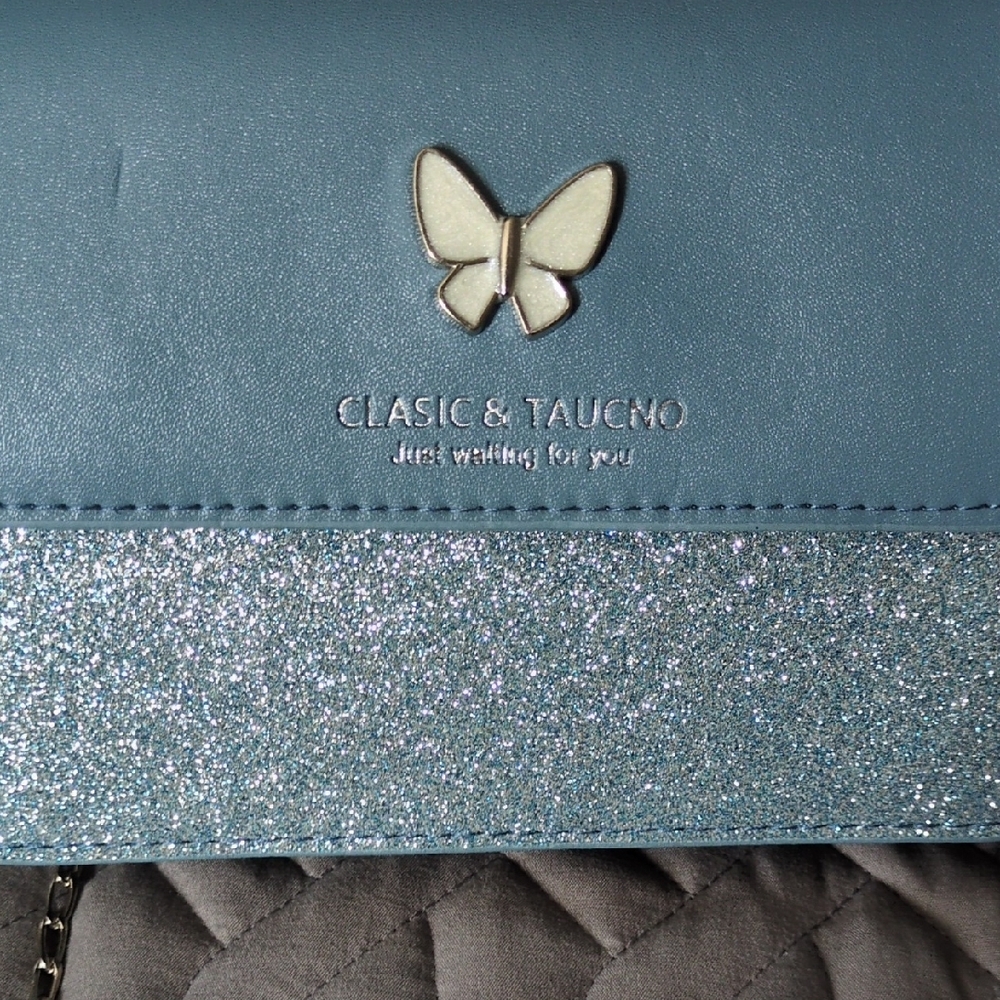 Blue Glitter Women's Bag